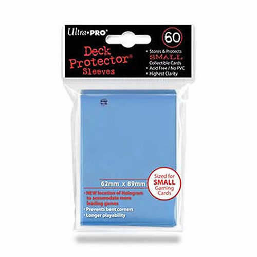 UPR82972 Light Blue Small Card Sleeves 60 Count Ultra Pro Main Image