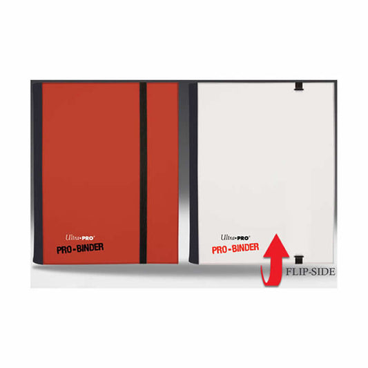 UPR84025 Red And White Flip Side 4 Pocket PRO Binder Ultra Pro Main Image
