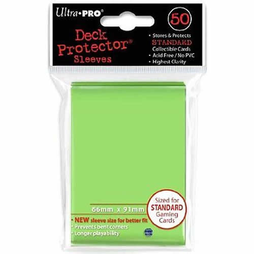 UPR84099 Light Green Standard Card Sleeves 50 Count Ultra Pro Main Image