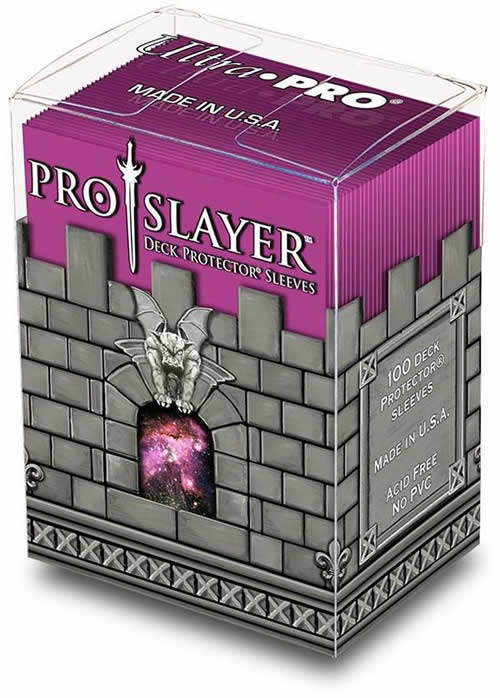 UPR84257 Hot Pink Pro Slayer Standard Card Sleeves 100 Count Main Image