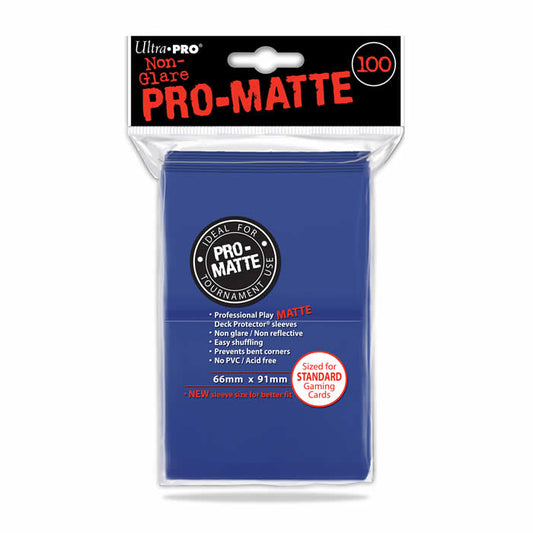 UPR84514 Blue Standard Card Sleeves 100 Count Pro-Matte Ultra Pro Main Image