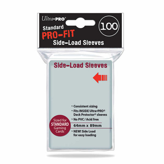 UPR84649 Clear Standard Card Sleeves Side Load 100 Count Main Image
