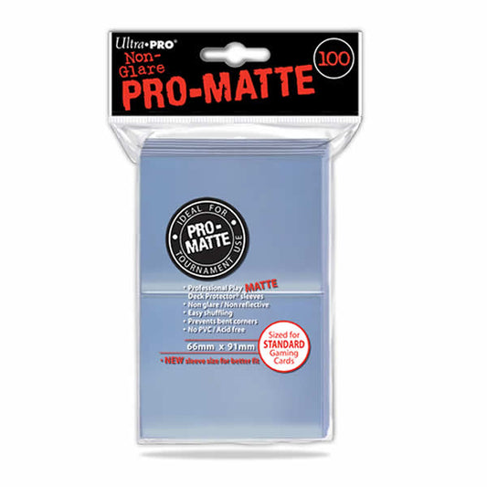 UPR84731 Matte Clear Standard Card Sleeves 100 Count Ultra Pro