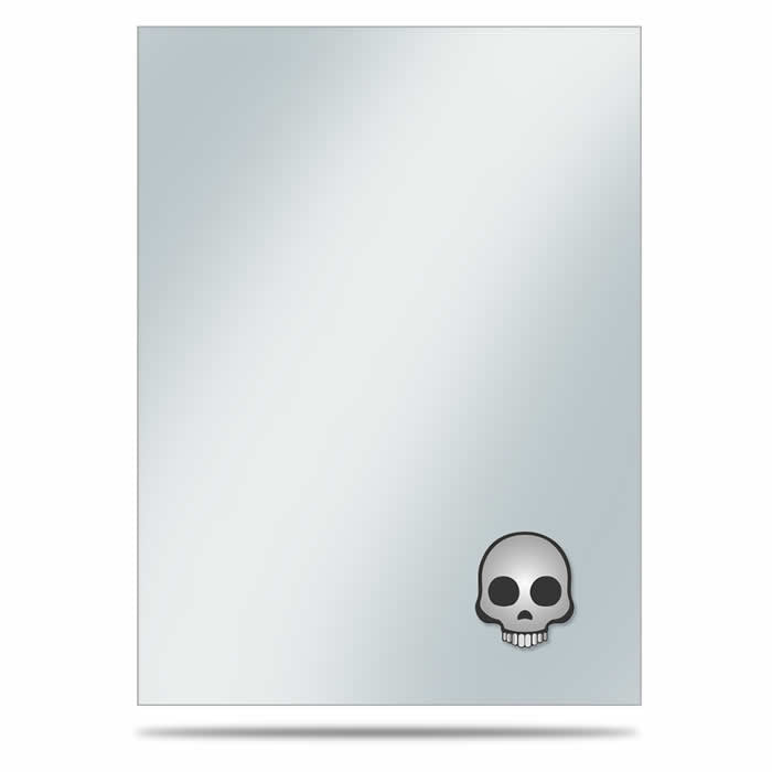 UPR84752 Skull Emoji Standard Cards Sleeve Covers 50 Count Main Image