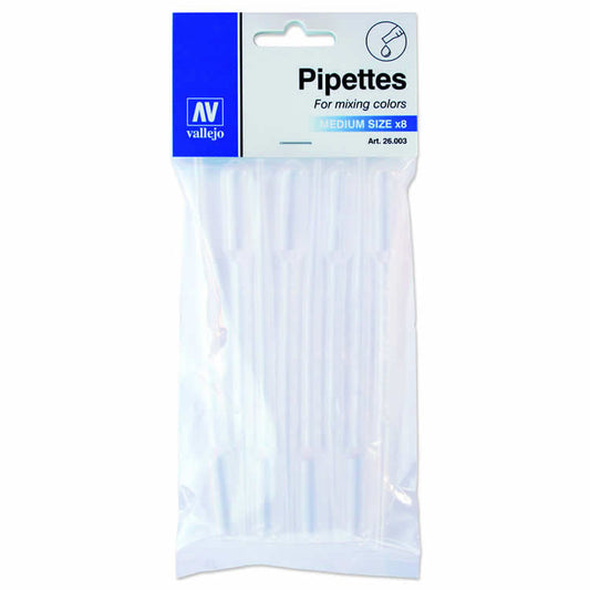 VAL26003 Pipettes Medium 3ml 8 Pack Vallejo Paints Main Image