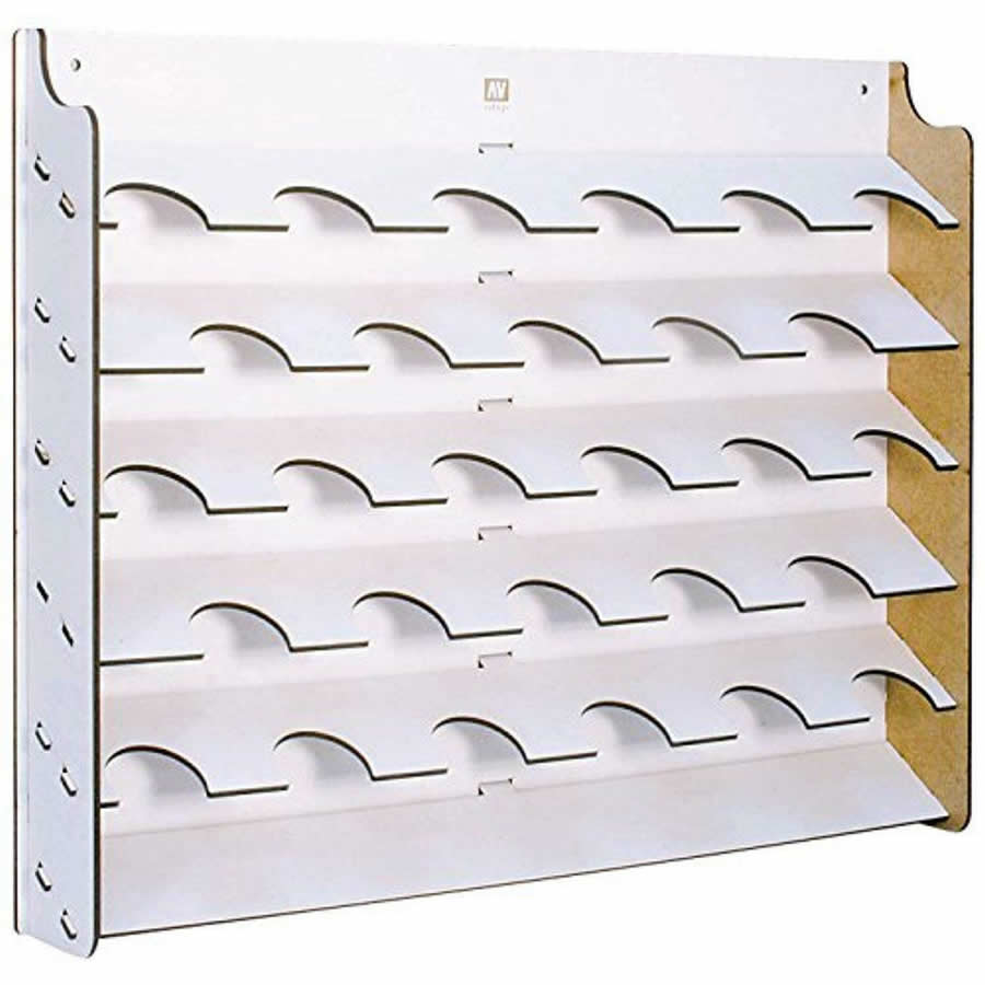 VAL26009 Wall Mount Display Rack For 35 and 60ml Bottles Vallejo Main Image