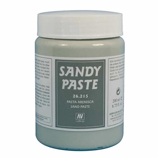 VAL26215 Sandy Paste Stone Effects 200ml (6.75 Fl. Oz) Jar Vallejo Pai ...