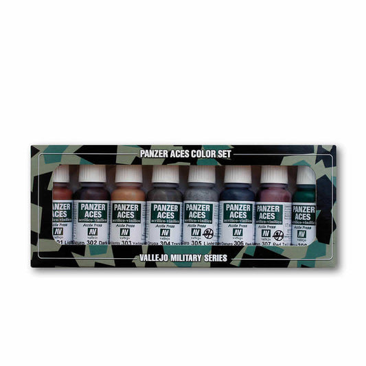 VAL70122 Rust Track and Rubber Acrylic Model Color Paint Set Vallejo Paints Main Image
