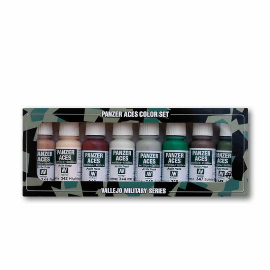 VAL70129 Skin Tone And Camouflage Acrylic Paint Set Vallejo Main Image