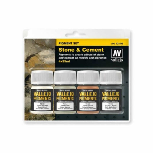 VAL73192 Stone and Cement Pigment Set Vallejo Main Image