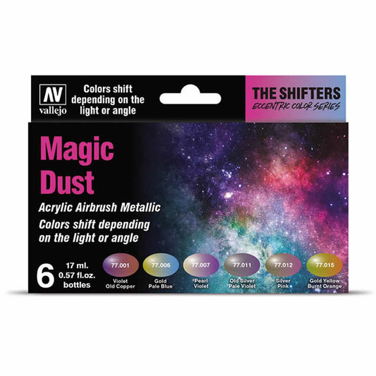 VAL77090 Magic Dust Shifters Acrylic Airbrush Paint Set Vallejo Main Image