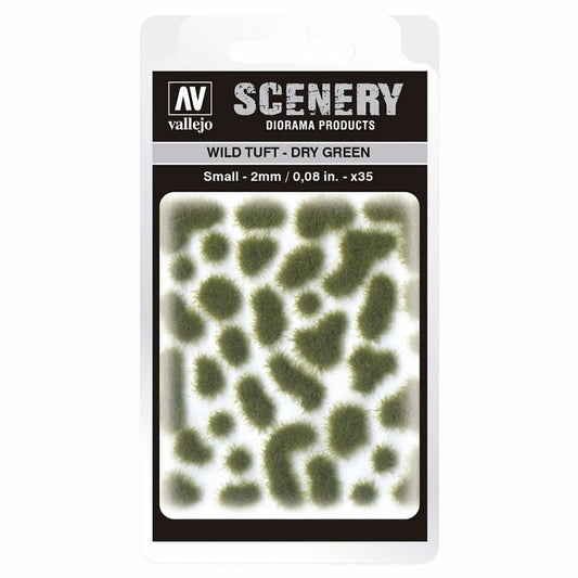 VALSC401 Wild Dry Green Tuft Small 2mm / 0.08 in. Vallejo Paints Main Image