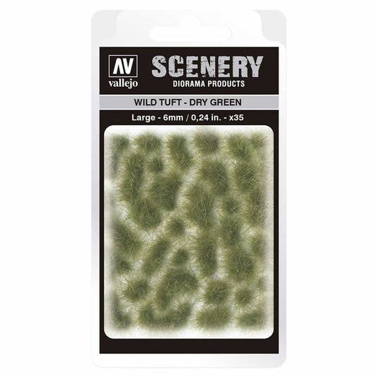 VALSC415 Dry Green Wild Tuft Large 6mm / 0.24 in. Vallejo Paints Main Image