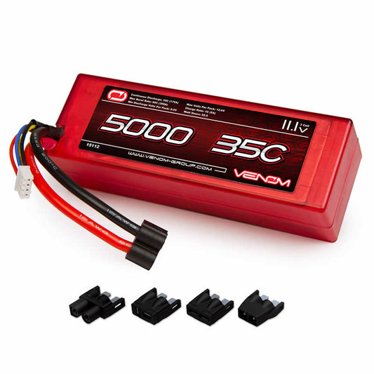 VEN-15112BAT 35C 3S 5000mAh 11.1V LiPo Hardcase Battery With Universal Plug Venom Main Image