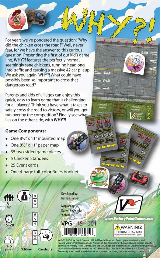 VPG15001 WHY 2nd Edition Board Game Victory Point Games 2nd Image
