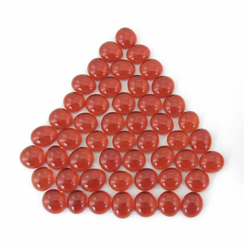 WCX01124 Crystal Red Gaming Stones 12 - 14mm (40 or More) Chessex Main Image