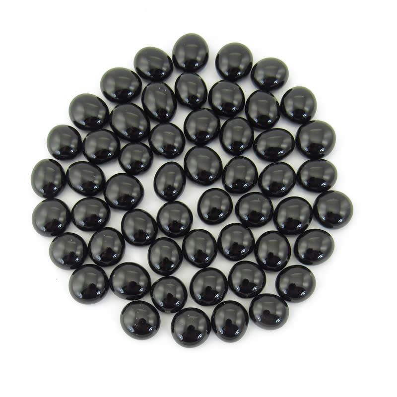 WCX01138 Black Opal Gaming Stones 12 - 14mm (40 or More) Chessex Main Image