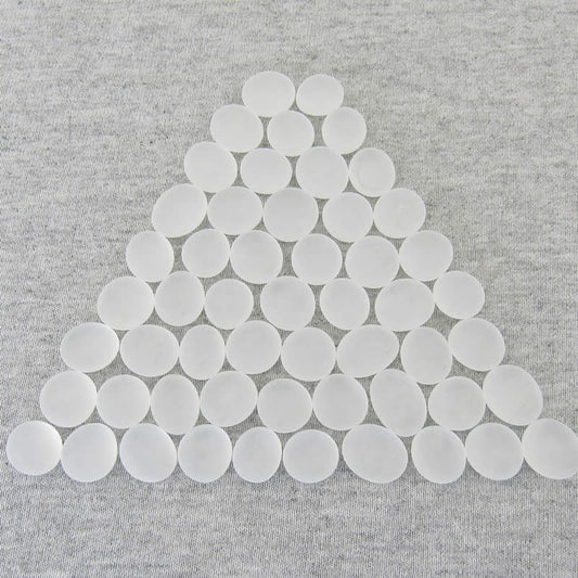 WCX01181 Crystal Clear Frosted Gaming Stones 12 - 14mm (40 or More) Chessex Main Image