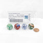 WCXCV0129E4 Cool Snowman Dice Assorted Colors with Pips 16mm (5/8in) D6 Pack of 4 2nd Image