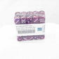 WCXDF1657E50 Violet Festive Dice with White Pips 16mm (5/8in) D6 Pack of 50 Main Image