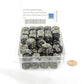 WCXDL1698E50 Black Lustrous Dice with Gold Pips D6 16mm (5/8in) Bulk Pack of 50 2nd Image