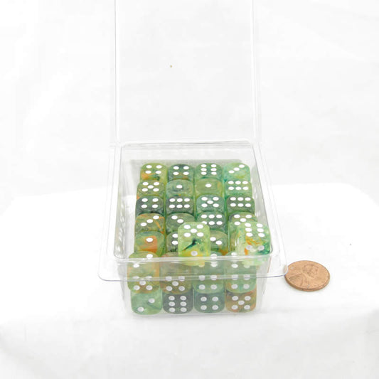 WCXDN1255E50 Spring Nebula Dice Luminary with White Pips 12mm (1/2in) D6 Set of 50 Main Image
