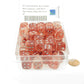 WCXDN1654E50 Red Nebula Dice Luminary with Silver Pips 16mm (5/8in) D6 Set of 50 2nd Image