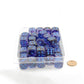 WCXDN1657E50 Nocturnal Nebula Dice Luminary with Blue Pips 16mm (5/8in) D6 Set of 50 Main Image