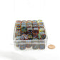 WCXDN1659E50 Primary Nebula Dice Luminary with Blue Pips 16mm (5/8in) D6 Set of 50 Main Image