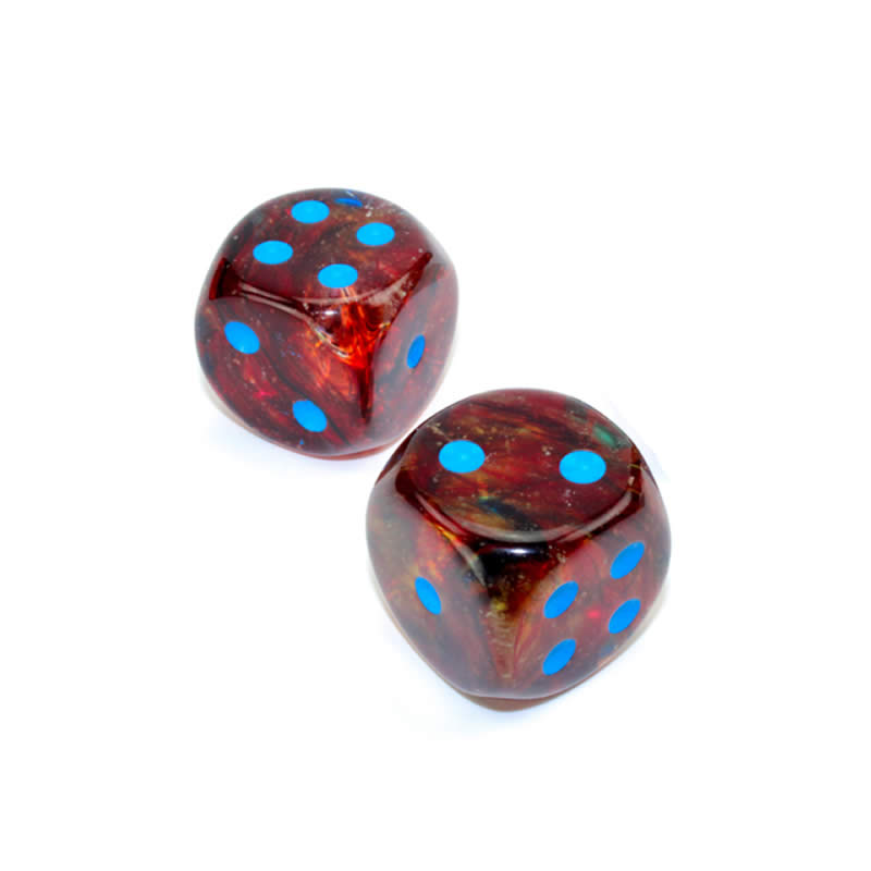WCXDN3059E2 Primary Nebula Luminary Dice Blue Pips D6 30mm (1.18in) Pack of 2 3rd Image