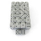 WCXDQ1610E50 Dark Grey Opaque Dice Black Pips D6 16mm Pack Of 50 Main Image