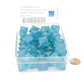 WCXPB0885E50 Teal Borealis Dice Luminary Gold Numbers D8 Aprox 16mm Pack of 50 2nd Image