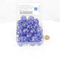 WCXPB2077E50 Purple Borealis Dice Luminary White Numbers D20 Aprox 16mm (5/8in) Pack of 50 2nd Image