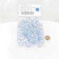 WCXPB2081E50 Icicle Borealis Dice Luminary Light Blue Numbers D20 Aprox 16mm (5/8in) Pack of 50 2nd Image