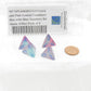 WCXPG0464E4 Gel Green and Pink Gemini Luminary Dice with Blue Numbers D4 16mm (5/8in) Pack of 4 2nd Image