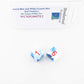 WCXPG0657E2 Astral Blue White Gemini Dice Red Numbers D6 16mm Pack of 2 Main Image