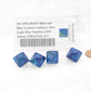 WCXPG1063E4 Blue and Blue Gemini Luminary Dice Light Blue Numbers D10 16mm (5/8in) Pack of 4
