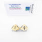 WCXPM1092E2 Ivory Marble Dice Black Numbers D10 16mm Pack of 2 Main Image