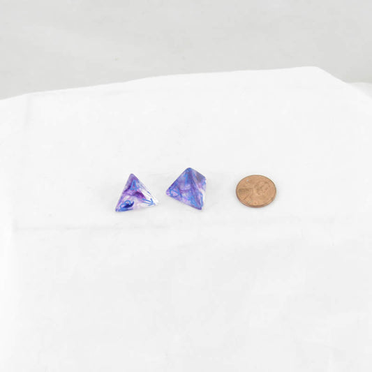 WCXPN0457E2 Nocturnal Nebula Luminary Dice Blue Numbers 16mm (5/8in) D4 Set of 2 Main Image