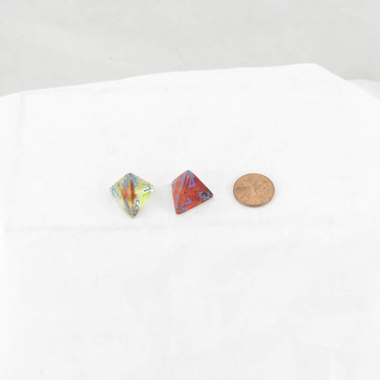 WCXPN0459E2 Primary Nebula Luminary Dice Blue Numbers 16mm (5/8in) D4 Set of 2 Main Image