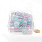 WCXPN0645E50 Wisteria Nebula Luminary Dice White Numbers 16mm (5/8in) D6 Set of 50 Main Image