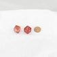 WCXPN0654E2 Red Nebula Luminary Dice Silver Numbers 16mm (5/8in) D6 Set of 2 Main Image