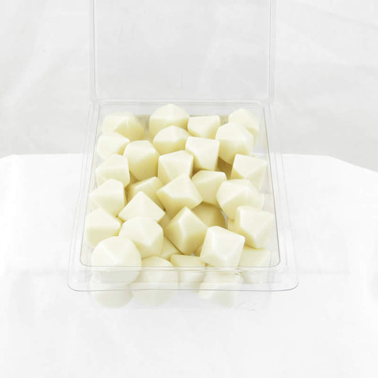 WCXPQ1000AE50 Ivory Blank Opaque Dice D10 Aprox 16mm (5/8in) Pack of 50 Main Image