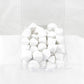 WCXPQ1001AE50 White Blank Opaque Dice D10 Aprox 16mm (5/8in) Pack of 50 Main Image
