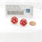 WCXPT1274E2 Red Translucent Dice White Numbers D12 16mm Pack of 2 2nd Image