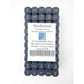 WCXXQ0326B1 Dusty Blue Dice Gold Numbers D3 (d6 1-3 Twice) 16mm Pack Of 100 2nd Image