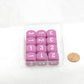 WCXXQ0327E12 Light Purple Opaque Dice White Numbers D3 (d6 1-3 Twice) 16mm (5/8in) Pack Of 12 Main Image