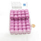 WCXXQ0327E50 Light Purple Opaque Dice White Numbers D3 (d6 1-3 Twice) 16mm (5/8in) Pack Of 50 2nd Image