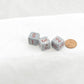 WKP00105E3 Air Elemental Dice with Red Numbers D6 16mm Pack of 3 Main Image