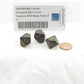 WKP00146E3 Earth Elemental Dice Green Numbers D10 16mm Pack of 3 2nd Image